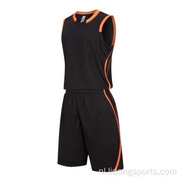 Basketbal uniform aangepaste volwassen mannen basketball jersey set